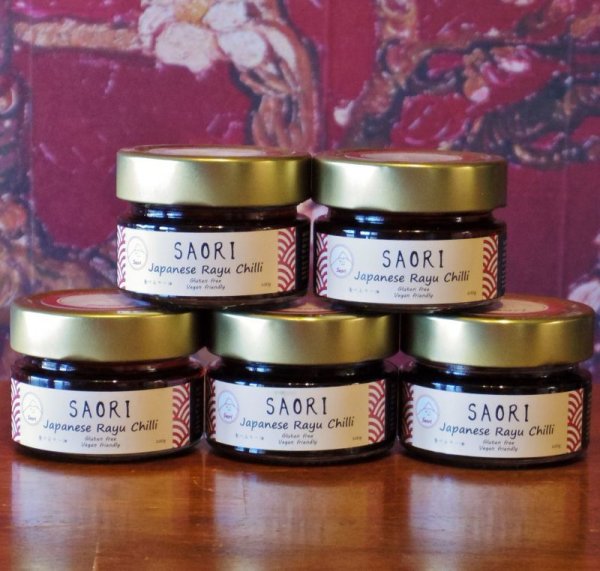 Photo1: SAORI Japanese Rayu Chilli 5 sauce set  (1)